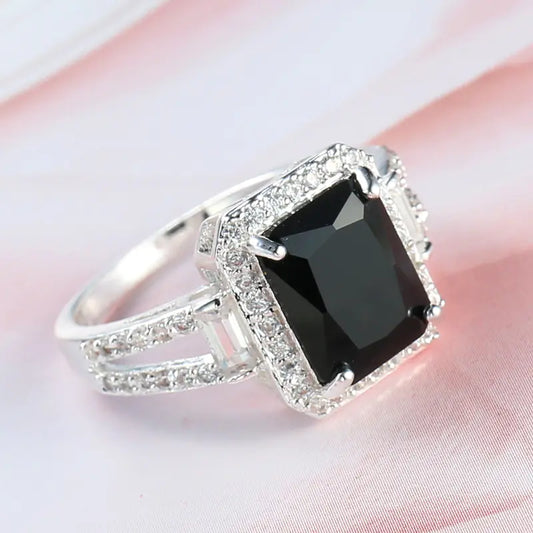 Black Zircon Ring