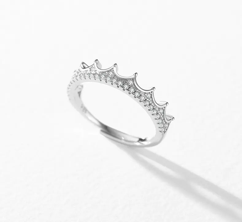Crown Diamond Ring (Adjustable)